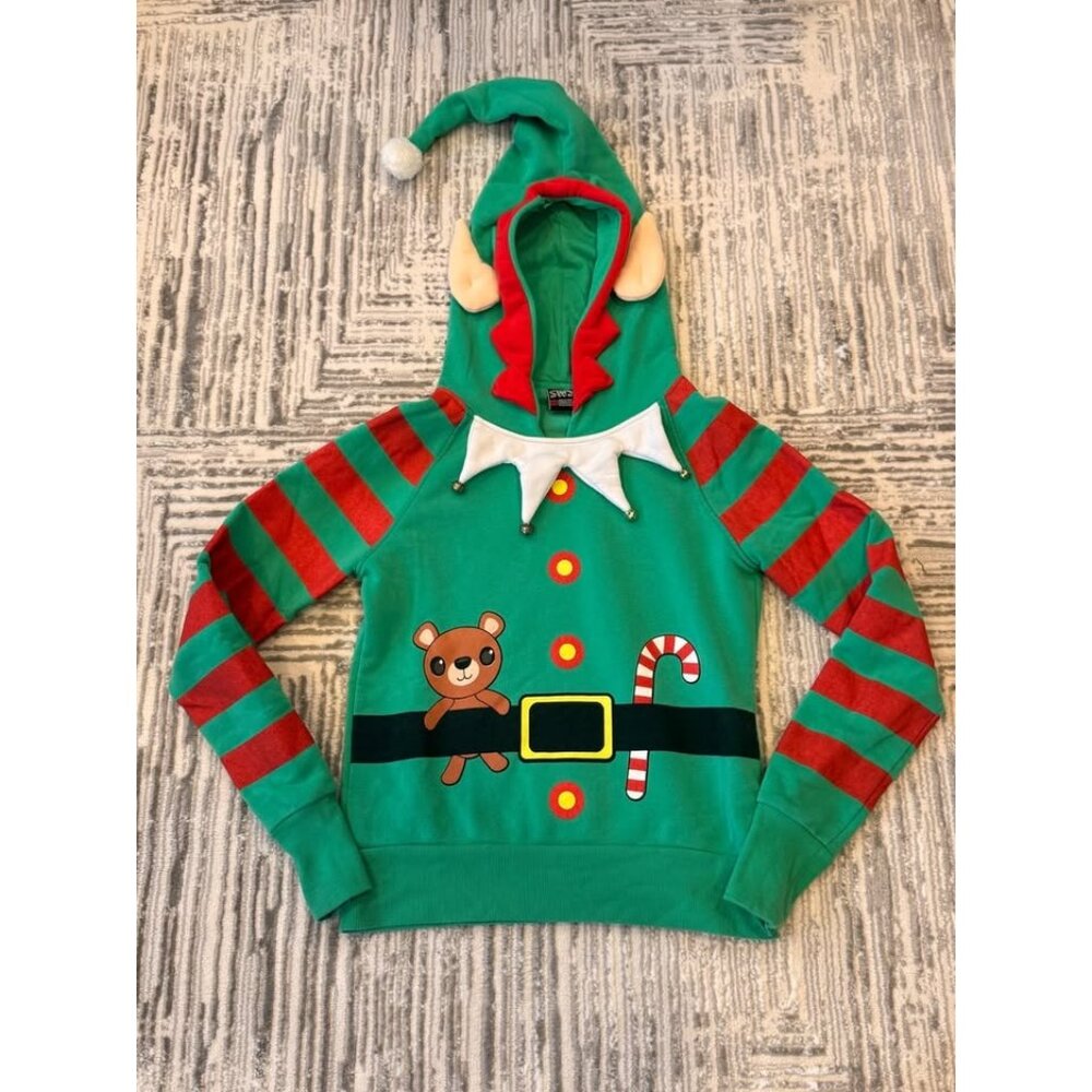 SWS women's medium ELF Christmas Holiday WARM sweater pullover